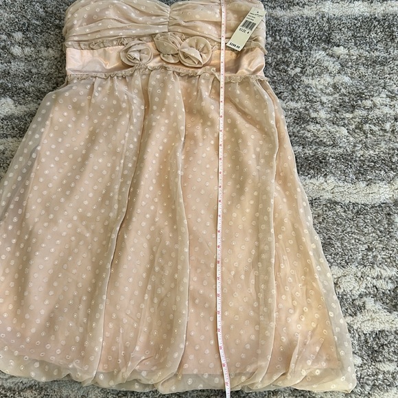 NWT- Essential by A.B.S. Allen Schwartz Cream Cocktail Mini Dress - Picture 11 of 14